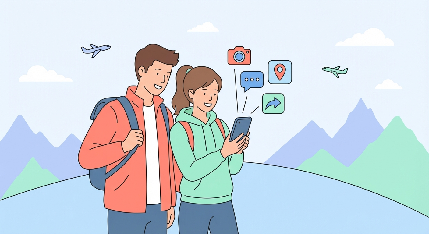 Spain eSIM travel illustration
