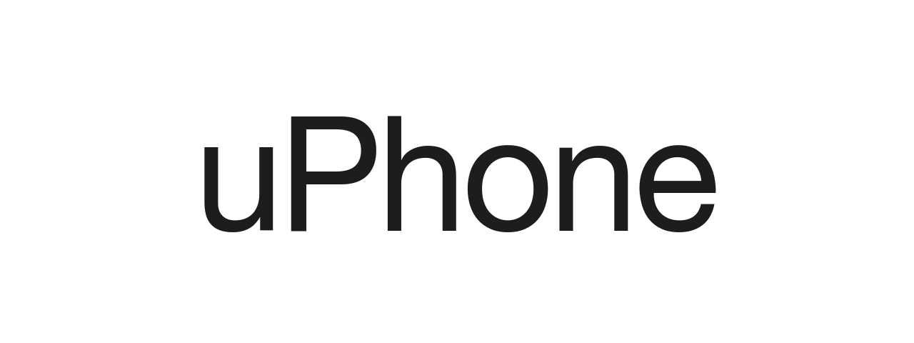 Official uPhone logo — dark, large preview