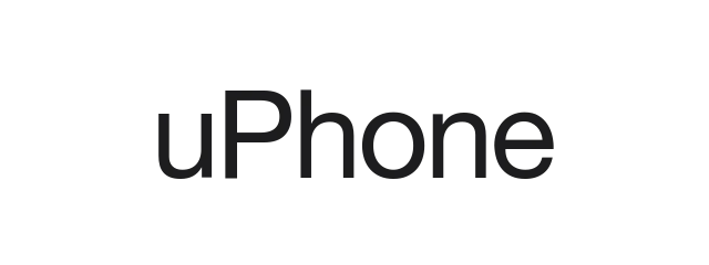 Official uPhone logo — dark WebP preview