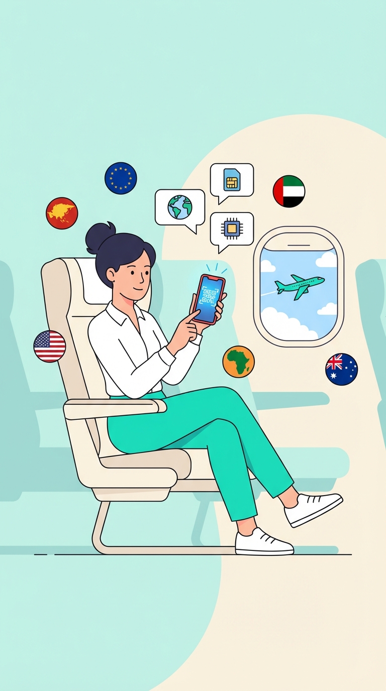 Indonesia, Cambodia, Malaysia + 4 More eSIM bundle illustration